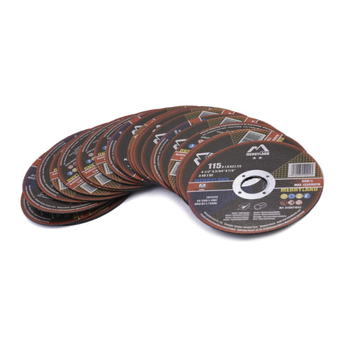 Merryland Cut Off Wheel 4 1/2 Inch for Angle Grinder, Ultra Thin Metal Cutting Wheel 25 Pack, Iron Stainless Steel