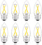 Dimmable E26 LED Candelabra Bulb 25 Watt Equivalent, Candle Daylight White 5000K,