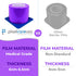4"x6" 6.5nm (1 1200 Purple Barrier Film Roll - Thickness Medical Grade Surface Protective Dental Barrier Film