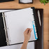Avery 5-Tab Extra Wide Binder Dividers, White, Easy Print & Apply Clear Label Strip, 5 Sets (11440)