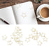 Paper Clips, 100pcs, Gold Star Moon Shape, Cute Bookmarks for Organizing