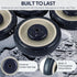 5" 4 Pack MYFULLY Shopping Cart Replacement Wheels Kit, Polyurethane Stepped and Full Tread Face Caster Wheels