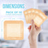 JJ CARE Silicone Foam Dressing 3x3, Pack of 10, Waterproof Bandages for Wounds, Absorbent Bed Sore Bandages