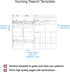 Pocket Nurse Report Sheet Notebook - Brain Sheet Template for MedSurg Nurses and CNA by Medical Basics
