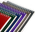 Juvale 6 Pack Top Bound Spiral Graph Paper Notebook, 6x9 Inch, 80 Sheets / 160 Pages, 6 Colors for Writing, Sketching