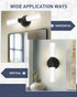 16inches Dimmerable 3000K/4000K/5000K KDVL13-BK kudos Wall Sconces Black Vanity Light Fixtures, Modern Sconces Wall