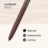 Uniball Zento Gel Ink Rollerball Pens, 12 Black Medium Point Smooth Writing Colored Japanese Pens