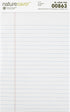 Recycled Pad | Legal Ruled | 5 x 8 Inches | 50 Sheets | White