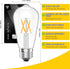 6 Pack Bulbs, Dimmable E26 Bulbs 40Watt 3000K 4W ST58 Bulbs 400LM MorningLight Vintage LED Edison LED Edison Light Soft