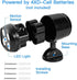 1000LM 6000K Black(2 Pack) Motion Sensor Outdoor Lights, Battery Operated Outdoor Light, Motion Detector Lights