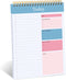 To Do List Notepad, Daily Planner Undated with 52 Sheets, 6.5" x 9.8" Checklist Productivity Organizer with Hourly