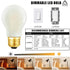 DONDDA E26 Bulb A15 Bulb 4W 40 Bulb Dimmable AC120V 3000K E26 Bulbs Bulbs 40 400lm 6Pack Light Light Equal watt Led