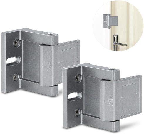 JIADAXIN High-Security Reinforced Door Lock Aluminum Privacy Latch for Home and Hotel, Easy