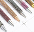 Gullor Diamond-encrusted Click Ballpoint Pens, Black Ink Medium Point 1mm, Office Supplies Gift for Wedding Birthday