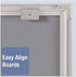 Quartet Matrix Modular Magnetic Whiteboard, 16" x 16", Includes Tray and Marker, Silver Aluminum Frame