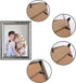 Picture Frame Turn Button Fasteners Set, 100 Pieces Hardware Clips with 100 Screws for Craft, Hanging Photos