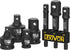 LEXIVON Impact Socket Adapter Combo Kit, 7-piece Increaser, Reducer & Extension Set for Impact Driver Conversions