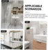 Vertical Paper Towel Holder Stand Storage Roll Paper Rack for Bathroom Kitchen Living Room Practical Design