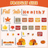Fall Healthy Bulletin Board, Maple Leaves Pumpkin Cutouts for Class School Office