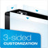 Cardinal 3 Ring Binder, Durable 3 Inch Performer ClearVue Binder, 625-Sheet Capacity, Customizable Covers, Black