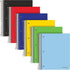 Oxford 3 Subject Spiral Notebook, College Ruled, 6 Pack, Water Resistant Poly Cover, 150 Sheets