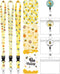 Set of 12 Bee Badge Reel ID Holders with Retractable Alligator Clip for Teacher Nurse Doctor Gifts