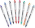uniball Vision Elite Roller Ball Pen, Stick, Micro 0.5 mm, Black Barrel, Assorted Ink Colors