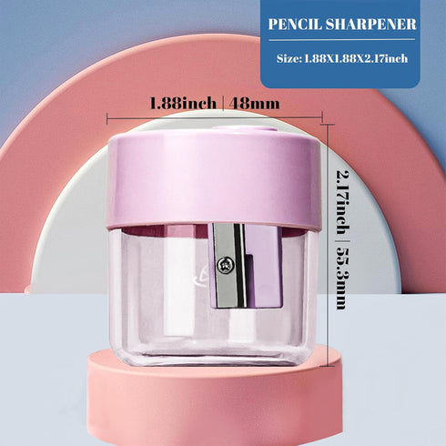 Pencil Sharpeners, 3 Pcs Pencil Sharpener Manual, Single Hole Colored Pencil Sharpener for Kids & Adults, Classroom Pencil Sharpener, Portable Pencil Sharpener for Travel School Office by Aitxpaotn