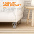 4pcs 10cm Cabilock Chrome Metal Furniture Legs with Hollow Patterned Design, Replacement Sofa and Cabinet Support Feet