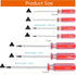 Triangle Screwdrivers Set - 7 Sizes 1.4mm to 4.2mm, SKZIRI 7in1 Tool Kit for Electronic Repairs