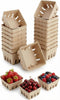 QMNWJMR 15 Pack Natural Pulp Fiber Berry Basket, Small Vented Produce Baskets for
