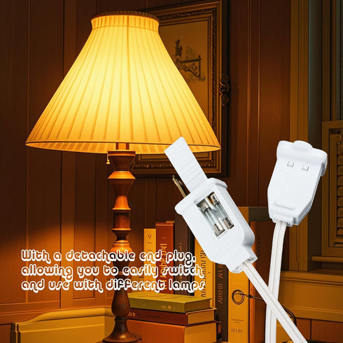 Leymays Dimmer 6FT 120V 100W Dimmable Dimming Pack 1 Light Switch, Rotary Control for - Outdoor String Lights Lights