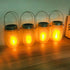 4 Pack Solar Mason Jar Flicker Lights Upgraded, Flickering Torches Lights Outdoor Hanging Lanterns Landscape Decoration