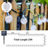 8 7M/24Ft, 50 Solar Powered Crystal Ball Lights - Modes, LED, Waterproof for Outdoor Patio, Garden, Yard & Wedding