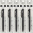Pentel XBXA107A-A Calme Oil-Based Ballpoint Pen, 0.03 inches (0.7 mm), Black, Pack of 5