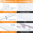 8 inch 6 Pack Floating Shelf Brackets L Brackets for Shelves White Metal Heavy Duty Shelf Bracket for DIY Decorative