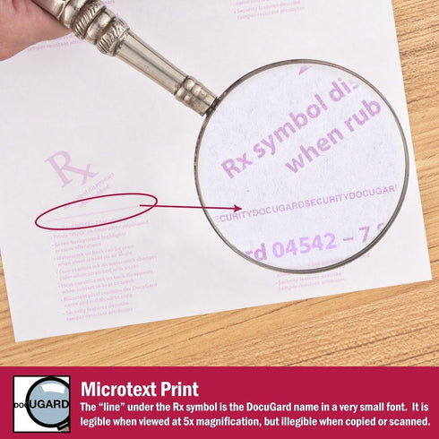 DocuGard Advanced Medical Security Paper, 500 Sheets, Green, 8.5 x 11, CMS Approved, Laser and Inkjet Safe
