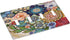 Boho Floral Bright 4 Gang Light Switch Cover: Quad Toggle Wall Plate Decorative Electrical Faceplate for Home