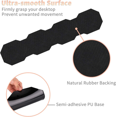 Cactus Succulent Keyboard Wrist Support Pad, Mouse Pad with Matching Coasters, Ergonomic Gel Memory Foam Cushion