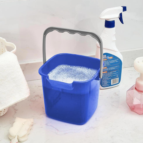 8 3 Irenare Pcs Sanitizing Bucket Quart Cleaning Pail Small Detergent Square, Spout and Handle Plastic Utility