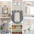 Sconce,1 5/8 inch White Opal Cylinder Glass Lamp Shade Replacement, Light Fixture Replacement Glass Cover or Globe