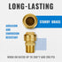 SUNGATOR Straight Connector Plumbing Fitting, Male Adapter 1/2 Inch by 1/2 Inch Push Fit PEX Fittings (2-Pack)