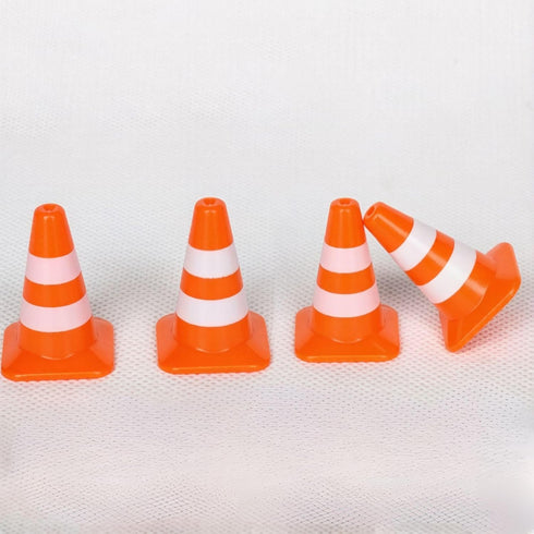 Essivox 14Pcs Set, Mini Traffic Cone Construction Safety Barriers, Road Block Cones, Model Props