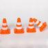 Essivox 14Pcs Set, Mini Traffic Cone Construction Safety Barriers, Road Block Cones, Model Props
