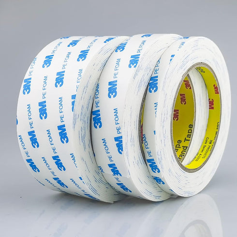 Double Sided Tape 2in x 16.5ft, Heavy Duty Mounting Tape, Waterproof Removable PE Foam Strips for Picture Hanging