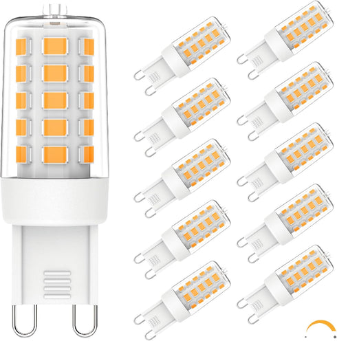 G9 LED Bulb Dimmable, Warm White 2700K, 4W G9 Light Bulbs, 40W