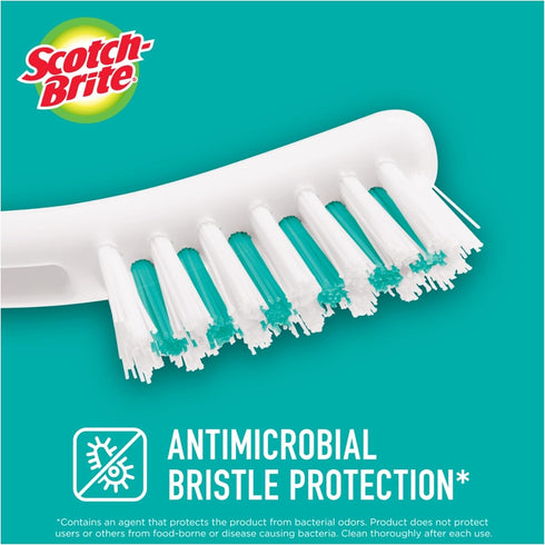 6 Count Scotch-Brite Tile & Grout Brush, Strong Bristles to Scrub Away Grime