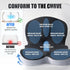 Pressure Relief Seat Cushion, for Long Sitting Hours on Office & Home Chair, Memory Foam L-Shaped Integrated Seat