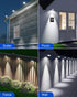 4 Pack White Solar Powered Gutter Lights Outdoor Decorative Waterproof Led Fence Lamp for Lighting Railing, Outside