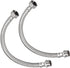 Faucet Supply Line Connector (400mm/16") 2Pcs, 304 Stainless Steel Water Supply Hose Connector.